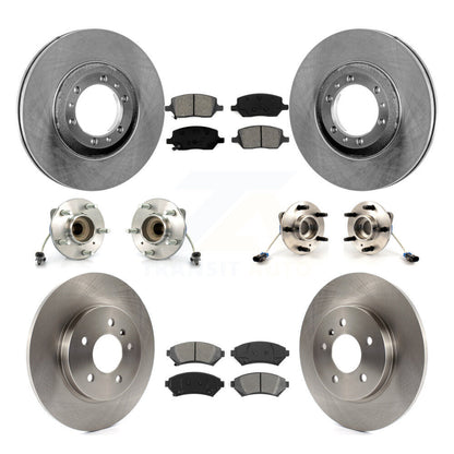 Kit de rotors et plaquettes de frein à disque, roulement de moyeu avant et arrière (10 pièces) pour Pontiac Montan
