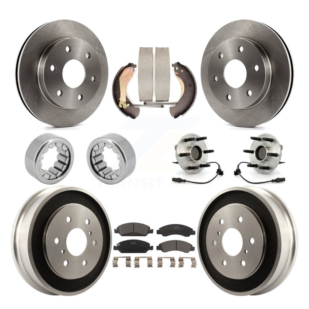 Kit de patins de rotor de frein à disque, roulement de moyeu avant et arrière (10 pièces) pour GMC Sierra 150
