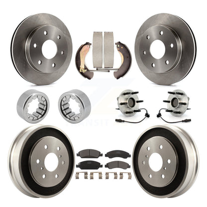 Kit de patins de rotor de frein à disque, roulement de moyeu avant et arrière (10 pièces) pour GMC Sierra 150