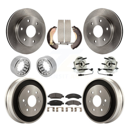 Kit de patins de rotor de frein à disque, roulement de moyeu avant et arrière (10 pièces) pour GMC Sierra 150