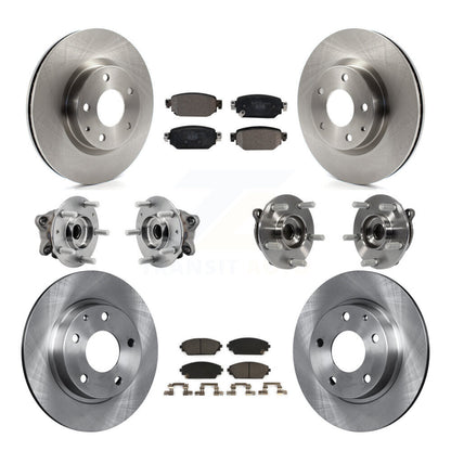 Kit de rotor et de plaquettes de frein avec roulement de moyeu avant et arrière (10 pièces) pour Mazda CX-3 AW 2019 – 2021