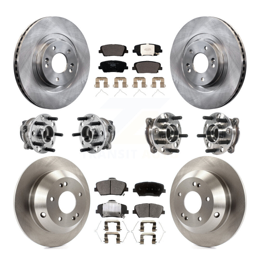 Kit de plaquettes de rotor de frein, roulement de moyeu avant et arrière (10 pièces) pour Kia Sorento FW 2016 – 2020
