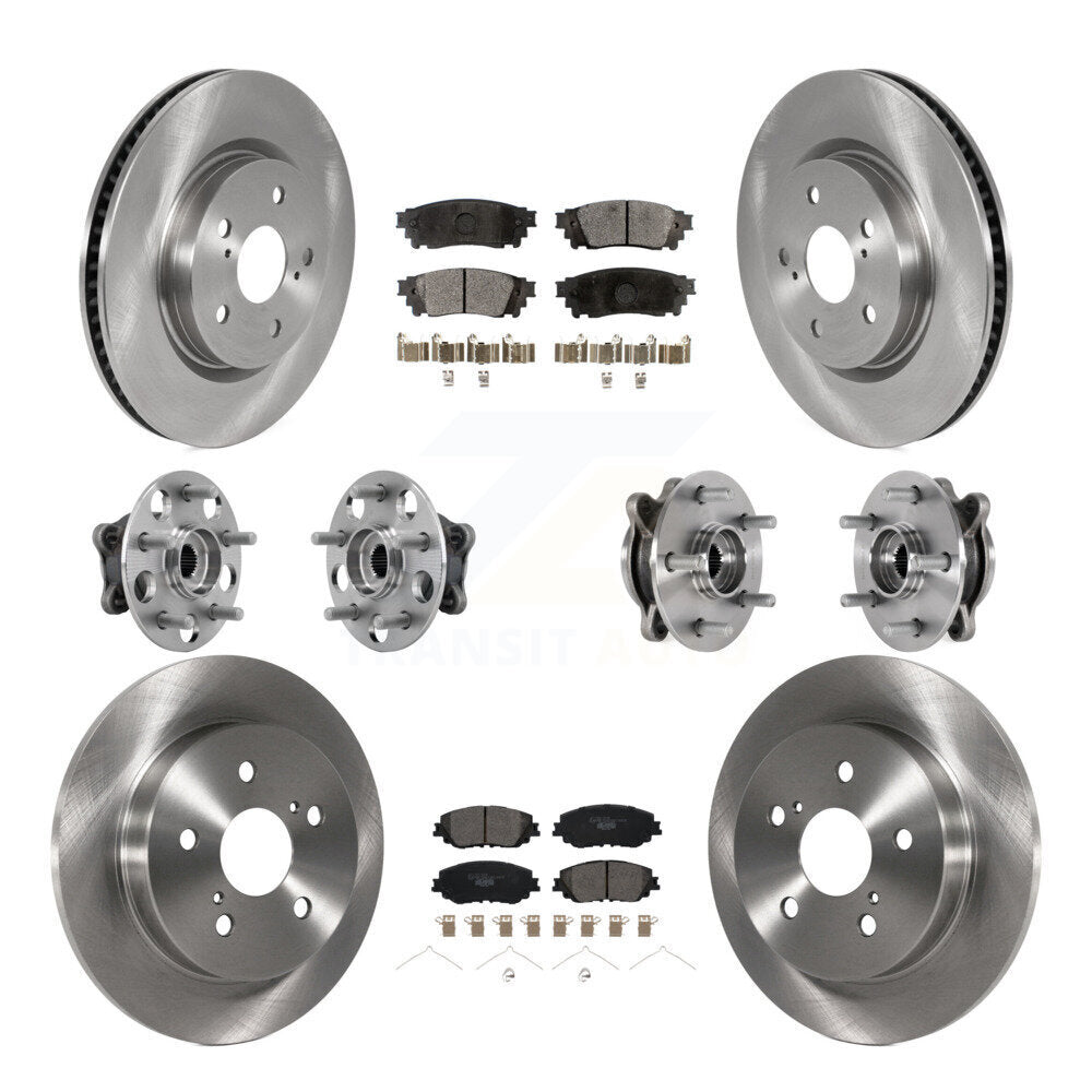 Kit de Rotor et de plaquettes de frein, roulement de moyeu avant et arrière (10 pièces), pour Toyota Camry Lexus ES25