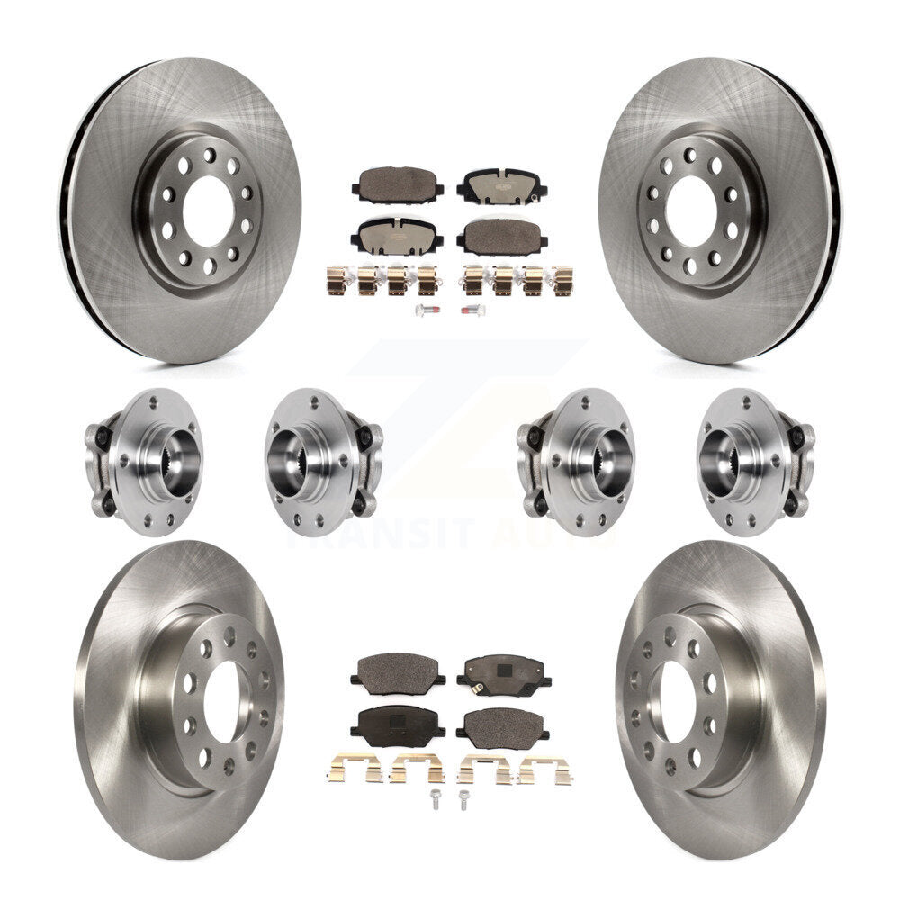 Kit de Rotor et plaquettes de frein à disque, roulement de moyeu avant et arrière (10 pièces) pour Jeep Compass AW