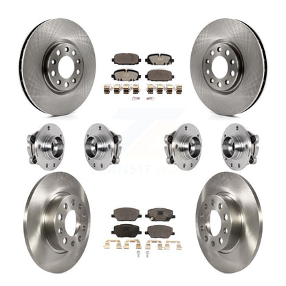 Kit de Rotor et plaquettes de frein à disque, roulement de moyeu avant et arrière (10 pièces) pour Jeep Compass AW