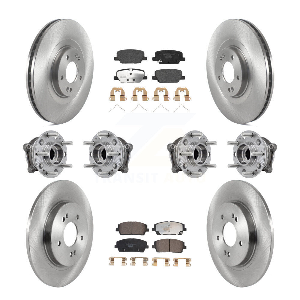 Kit de Rotor et de plaquettes de frein, roulement de moyeu avant et arrière (10 pièces) pour Hyundai Palisade Kia AW