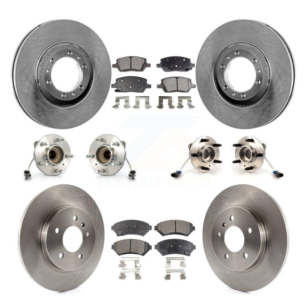 Kit de rotors et plaquettes de frein à disque, roulement de moyeu avant et arrière (10 pièces) pour Pontiac Montan
