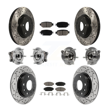 Kit de plaquettes de rotor de frein, roulement de moyeu avant et arrière (10 pièces) pour Mazda CX-3 AW 19-21