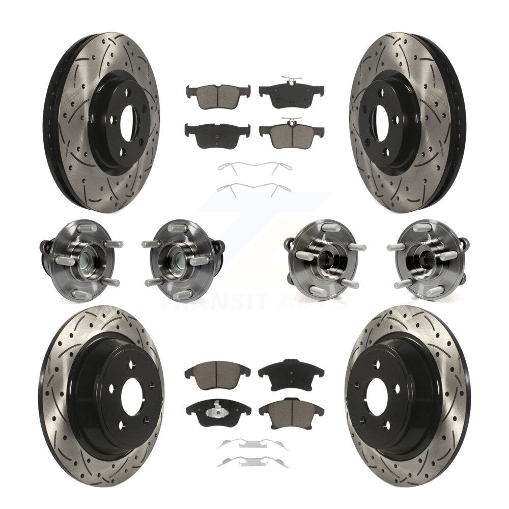 Kit de plaquettes de Rotor de frein, roulement avant et arrière (10 pièces), pour Ford Police Responder SS