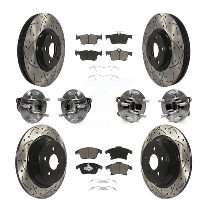 Kit de plaquettes de Rotor de frein, roulement avant et arrière (10 pièces), pour Ford Police Responder SS