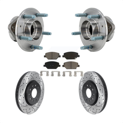 Kit de plaquettes de Rotor de frein, roulement de moyeu avant, fente de perçage, pour Chevrolet Equinox GM