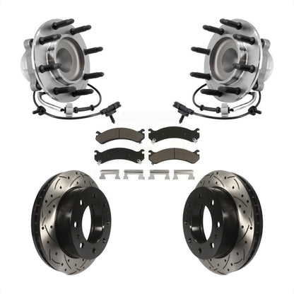 Kit de plaquettes de Rotor de frein, roulement de moyeu avant, fente de perçage, pour Chevrolet Express 2018 250