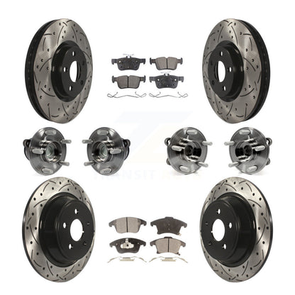 Kit de plaquettes de Rotor de frein, roulement avant et arrière (10 pièces), pour Ford Police Responder SS