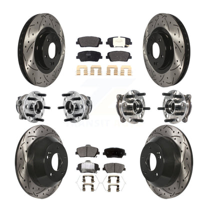 Kit de plaquettes de rotor de frein, roulement de moyeu avant et arrière (10 pièces) pour Kia Sorento FW 16-20