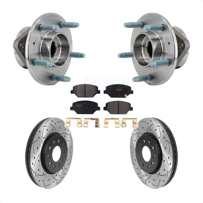 Kit de plaquettes de Rotor de frein, roulement de moyeu avant, fente de perçage, pour Chevrolet Equinox GM