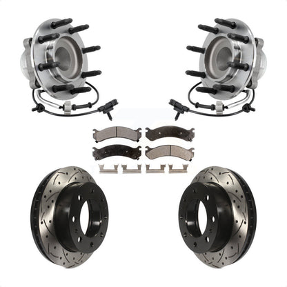 Kit de plaquettes de Rotor de frein, roulement de moyeu avant, fente de perçage, pour Chevrolet Express 2018 250