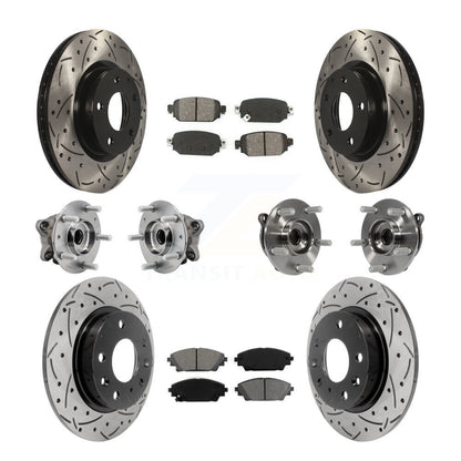 Kit de plaquettes de rotor de frein, roulement de moyeu avant et arrière (10 pièces) pour Mazda CX-3 AW 19-21