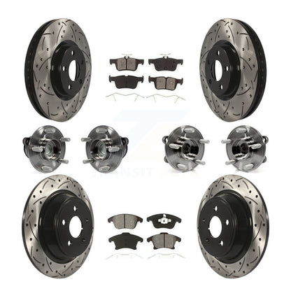 Kit de plaquettes de Rotor de frein, roulement avant et arrière (10 pièces), pour Ford Police Responder SS