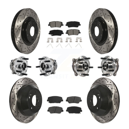 Kit de plaquettes de rotor de frein, roulement de moyeu avant et arrière (10 pièces) pour Kia Sorento FW 16-20