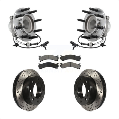 Kit de plaquettes de Rotor de frein, roulement de moyeu avant, fente de perçage, pour Chevrolet Express 2018 250