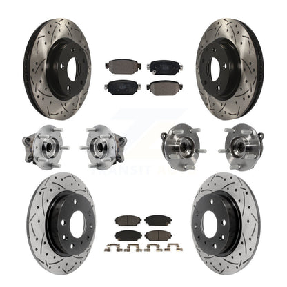 Kit de plaquettes de rotor de frein, roulement de moyeu avant et arrière (10 pièces) pour Mazda CX-3 AW 19-21
