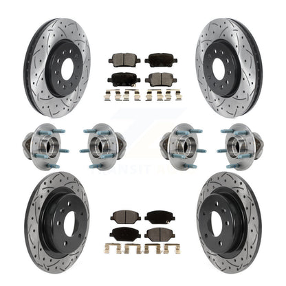 Kit de plaquettes de Rotor de frein, roulement de moyeu avant et arrière (10 pièces) pour Chevrolet Equinox GM