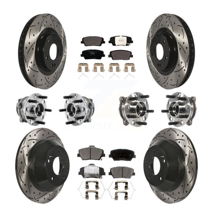 Kit de plaquettes de rotor de frein, roulement de moyeu avant et arrière (10 pièces) pour Kia Sorento FW 16-20