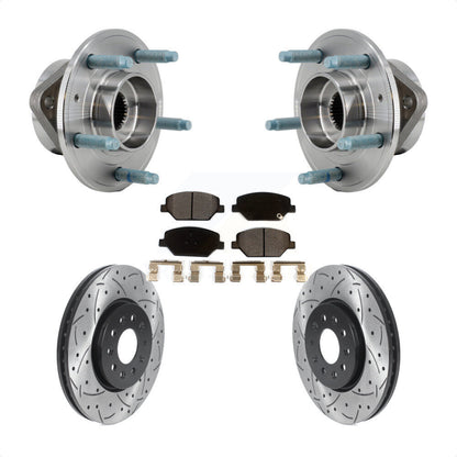 Kit de plaquettes de Rotor de frein, roulement de moyeu avant, fente de perçage, pour Chevrolet Equinox GM