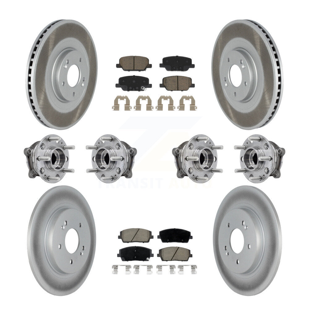 Kit de plaquettes de rotor de frein, roulement de moyeu avant et arrière (10 pièces) pour Hyundai Palisade Ki
