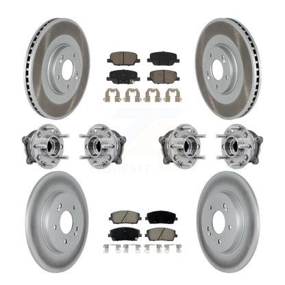 Kit de plaquettes de rotor de frein, roulement de moyeu avant et arrière (10 pièces) pour Hyundai Palisade Ki