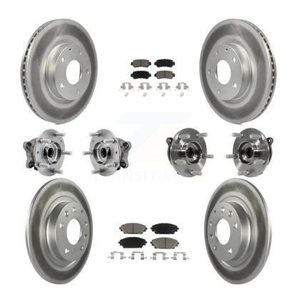 Kit de plaquettes de rotor de frein, roulement de moyeu avant et arrière (10 pièces) pour Mazda CX-3 AW 16-18