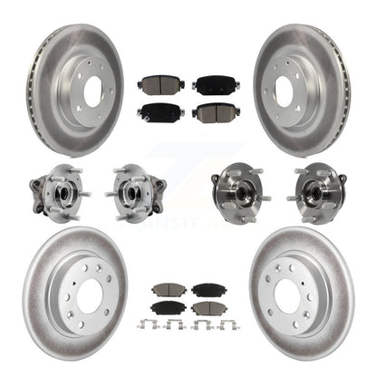 Kit de plaquettes de rotor de frein, roulement de moyeu avant et arrière (10 pièces) pour Mazda CX-3 AW 19-21