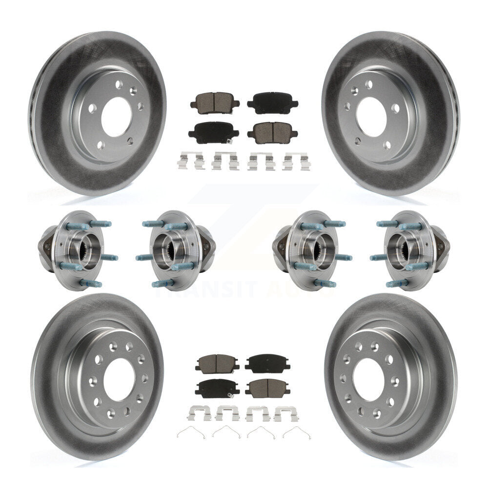 Kit de plaquettes de Rotor de frein, roulement de moyeu avant et arrière (10 pièces) pour Chevrolet Equinox GM