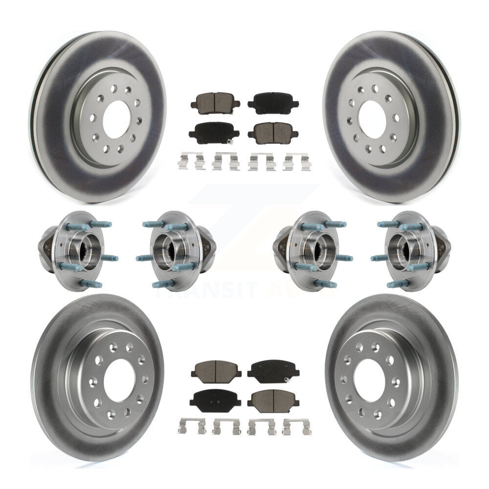 Kit de plaquettes de Rotor de frein, roulement de moyeu avant et arrière (10 pièces) pour Chevrolet Equinox GM