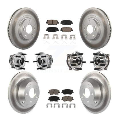Kit de plaquettes de rotor de frein, roulement de moyeu avant et arrière (10 pièces) pour Kia Sorento FW 16-20