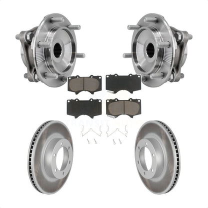 Kit de plaquettes de Rotor de frein à disque enduit de roulement de moyeu avant, pour Toyota 4Runner Lexus GX47