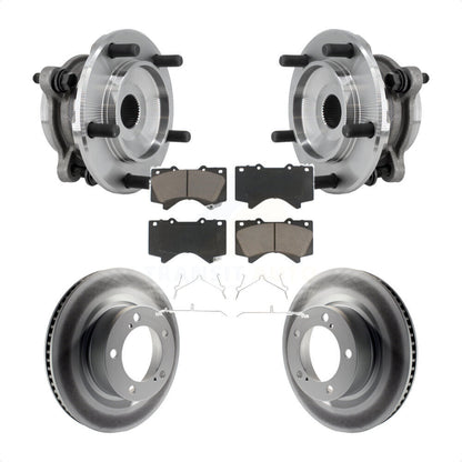 Kit de plaquettes de Rotor de frein à disque enduit de roulement de moyeu avant pour Toyota Tundra Sequoia 4W