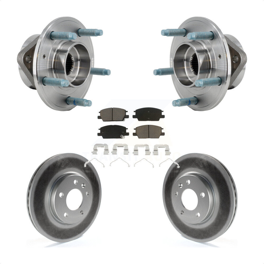 Kit de Rotor et de plaquettes de frein revêtus de roulement de moyeu avant, pour Chevrolet Equinox GMC Terrai