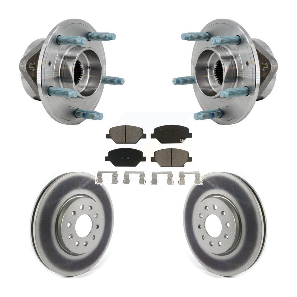 Kit de Rotor et de plaquettes de frein revêtus de roulement de moyeu avant, pour Chevrolet Equinox GMC Terrai