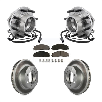 Kit de plaquettes de Rotor de frein à disque enduit de roulement de moyeu avant pour Ford F-350 Super Duty 4W