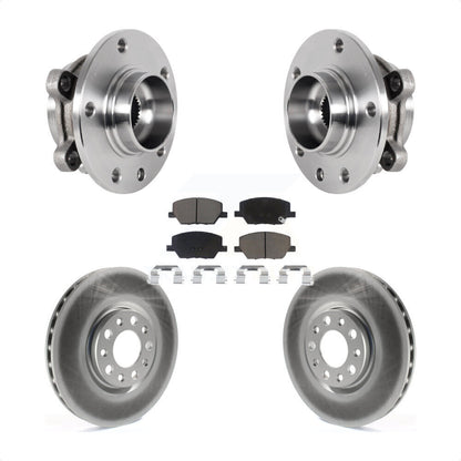 Kit de plaquettes de Rotor de frein enduit de roulement de moyeu avant, pour Jeep Compass Renegade Fiat 500