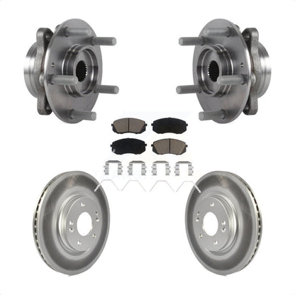 Kit de Rotor et plaquettes de frein revêtus de roulement de moyeu avant, pour Kia Hyundai Forte Elantra G