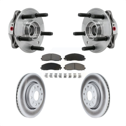 Kit de plaquettes de Rotor de frein, ensemble de roulements de moyeu avant pour Jeep Wrangler Gladiato