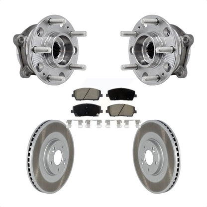 Kit de plaquettes de Rotor de frein enduites de roulement de moyeu avant, pour Hyundai palissade Kia Tellurid