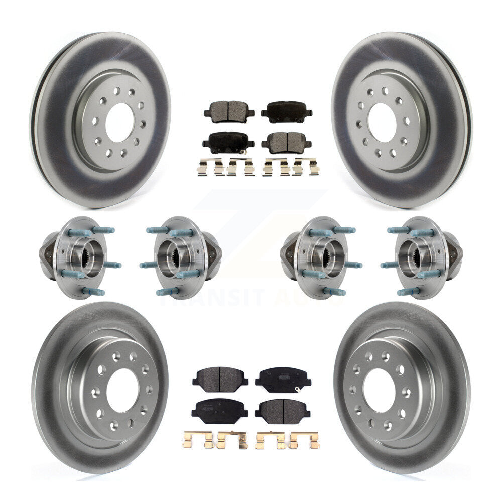 Kit de plaquettes de Rotor de frein, roulement de moyeu avant et arrière (10 pièces) pour Chevrolet Equinox GM