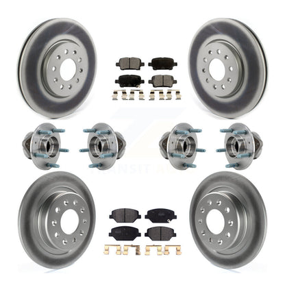 Kit de plaquettes de Rotor de frein, roulement de moyeu avant et arrière (10 pièces) pour Chevrolet Equinox GM