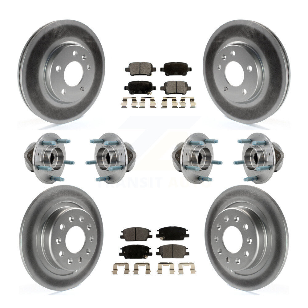 Kit de plaquettes de Rotor de frein, roulement de moyeu avant et arrière (10 pièces) pour Chevrolet Equinox GM