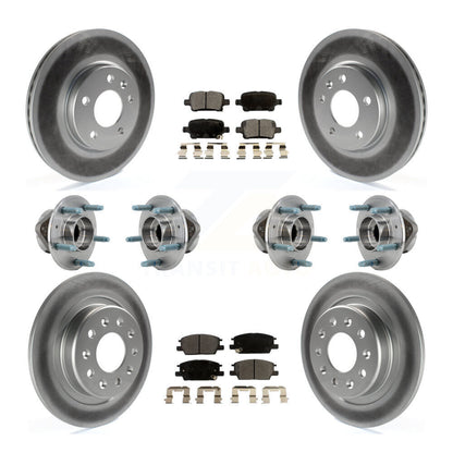 Kit de plaquettes de Rotor de frein, roulement de moyeu avant et arrière (10 pièces) pour Chevrolet Equinox GM