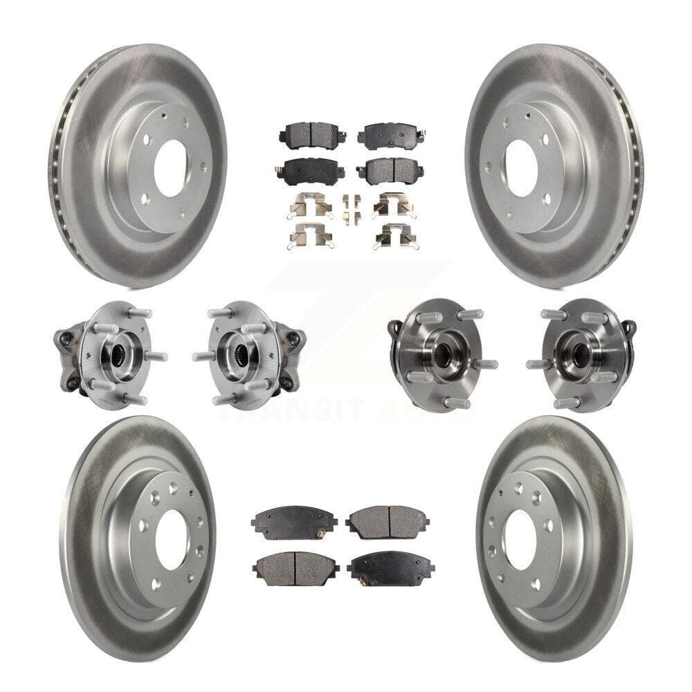 Kit de plaquettes de rotor de frein, roulement de moyeu avant et arrière (10 pièces) pour Mazda CX-3 AW 16-18