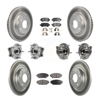 Kit de plaquettes de rotor de frein, roulement de moyeu avant et arrière (10 pièces) pour Mazda CX-3 AW 16-18